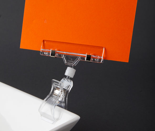 Clear Plastic Ticket Holder Clip Alplas