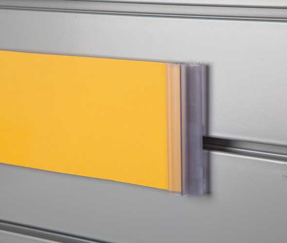 Flush Slatwall Sign Holder Alplas