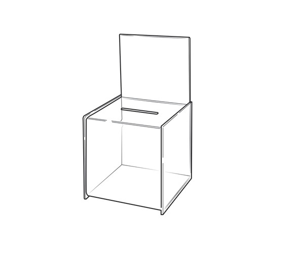 Plastic Suggestion Box with Large Sign Holder Alplas