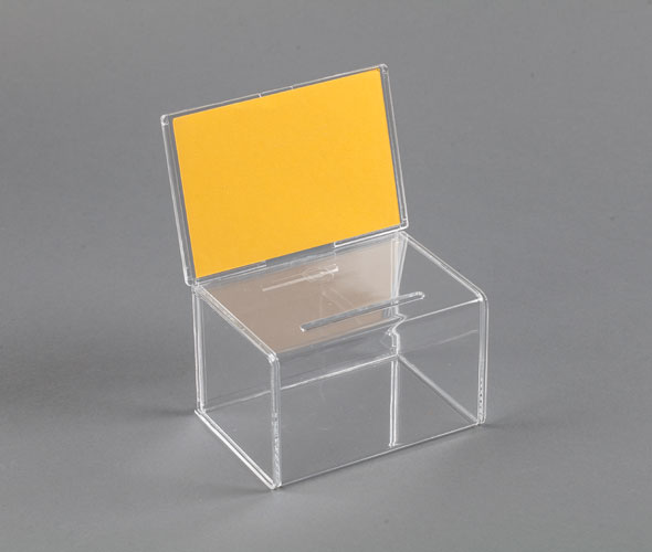 Plastic Suggestion Box with Postcard Sign Holder Alplas
