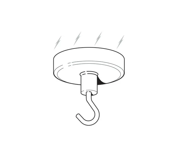 Magnetic Ceiling Hook - 63mm diameter - Image 2