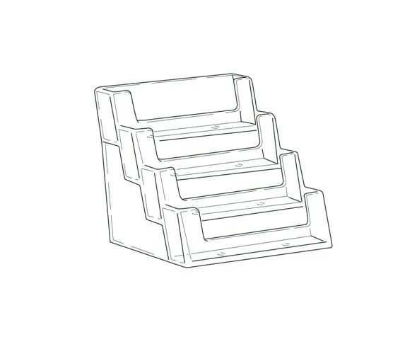 Four Pocket Tiered Business Card Holder - Image 2