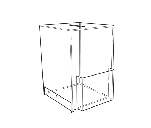 Suggestion Box with A5 Leaflet Holder - Image 2