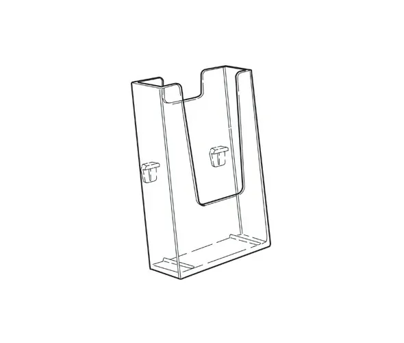 Clip on Business Card Holder - Portrait - Image 2