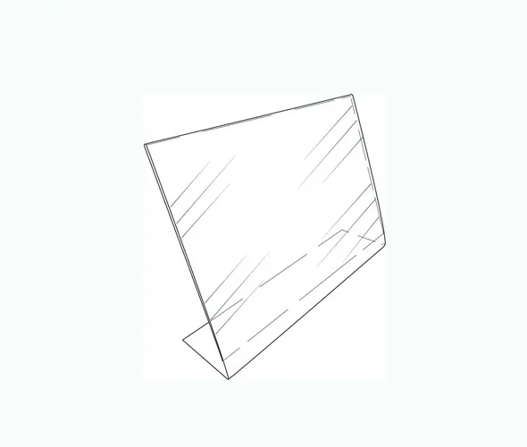 A5 Angled Sign Holder - PVC - Image 2