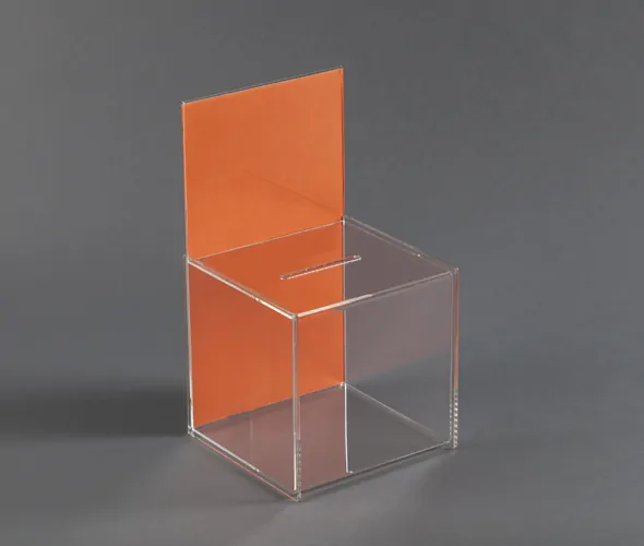 Plastic Suggestion Box with Large Sign Holder