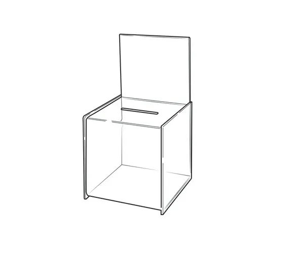 Plastic Suggestion Box with Large Sign Holder - Image 2