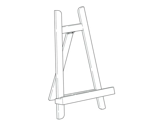 Wooden Counter Top Beech Easel A3 - Image 2