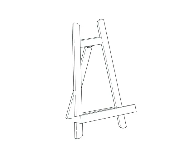 Wooden Counter Top Beech Easel A4 - Image 2