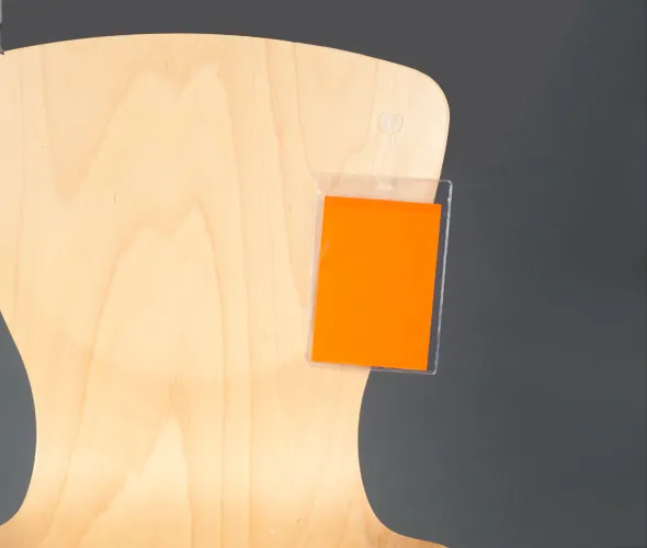 Clear Round Display Button