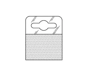 Self Adhesive Euro Hang Tab - Image 2