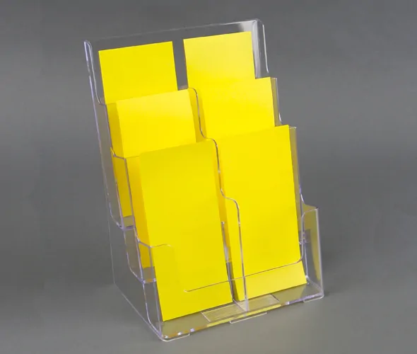 Six Pocket 1/3 A4 (DL) Three Tiered Leaflet Dispenser
