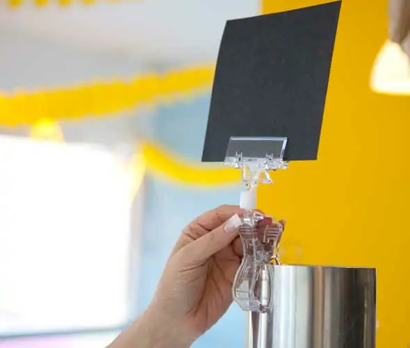 Clear Large Ticket Holder Spring Clip - Image 3