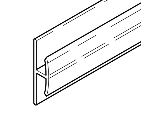 Snap Clear H Section (Unequal Leg) - Image 2