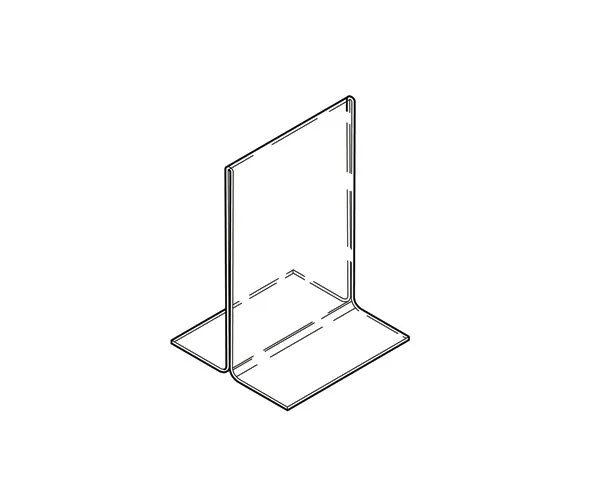 Mini Straight Sign Holder - Acrylic - Image 2