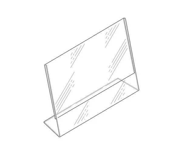 Acrylic Angled Sign Holder - Image 2