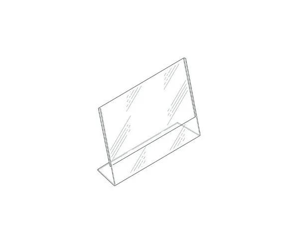 Budget Mini Angled Sign Holder - Flexible PVC - Image 2