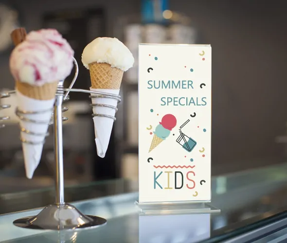 Straight Sign Holder - Acrylic