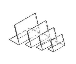 Mini Angled Sign Holder - Styrene - Image 2