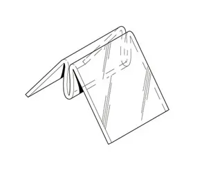 Clear Acrylic Menu Holder Base - Image 2