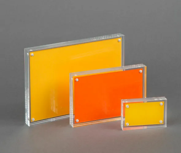 Magnetic Acrylic Block Sign Holder