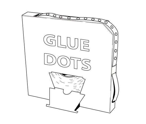 Clear Adhesive Poster Sticky Dots - Alplas