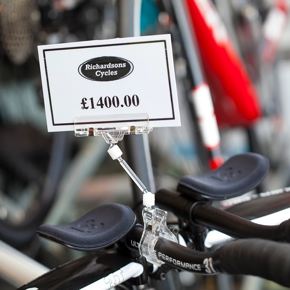 Clear Elevated Ticket Holder Spring Clip - Image 3