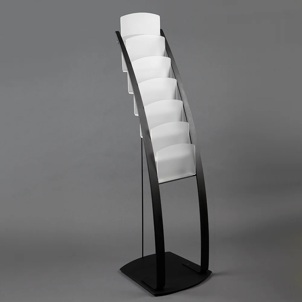6 Tiered 6 Pocket A4 Floor Standing Leaflet Dispenser
