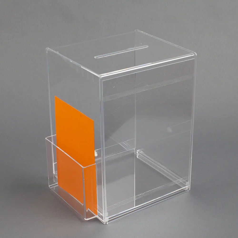 suggestion box with leaflet holder
