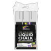 white liquid chalk pens